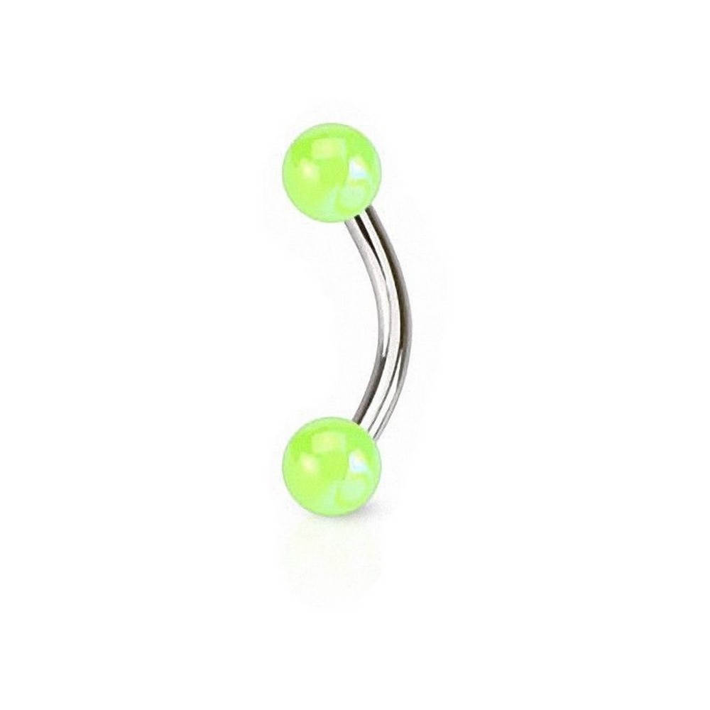Piercing arcade Aurore boréale boules Acrylique revêtement  - vert