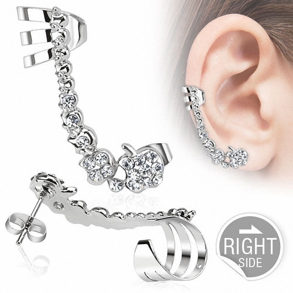 Piercing oreille Gems - oreille droite clair