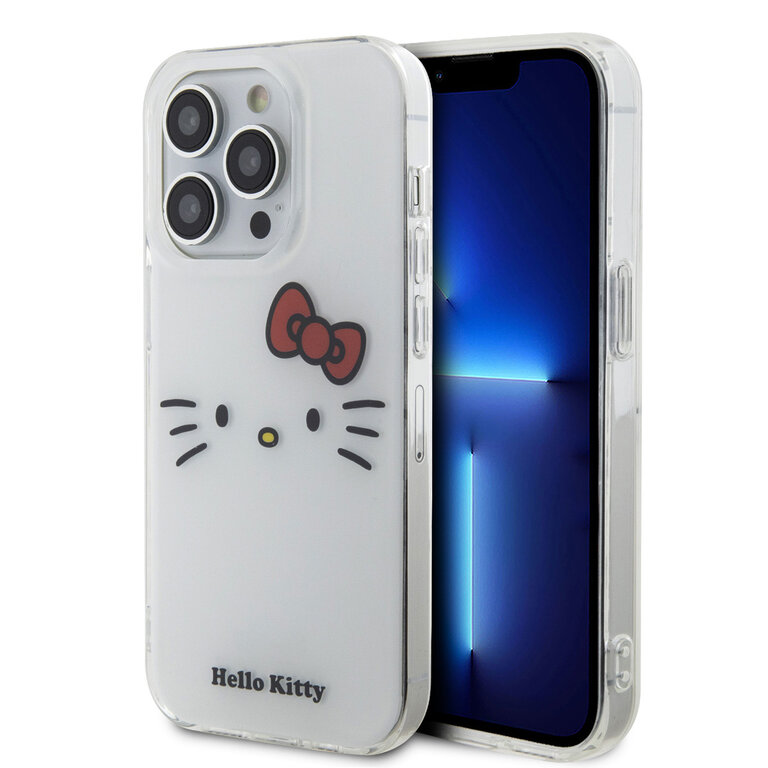 Hello Kitty Coque arrière pour iPhone 15 Pro Max - Kitty Face - Blanc