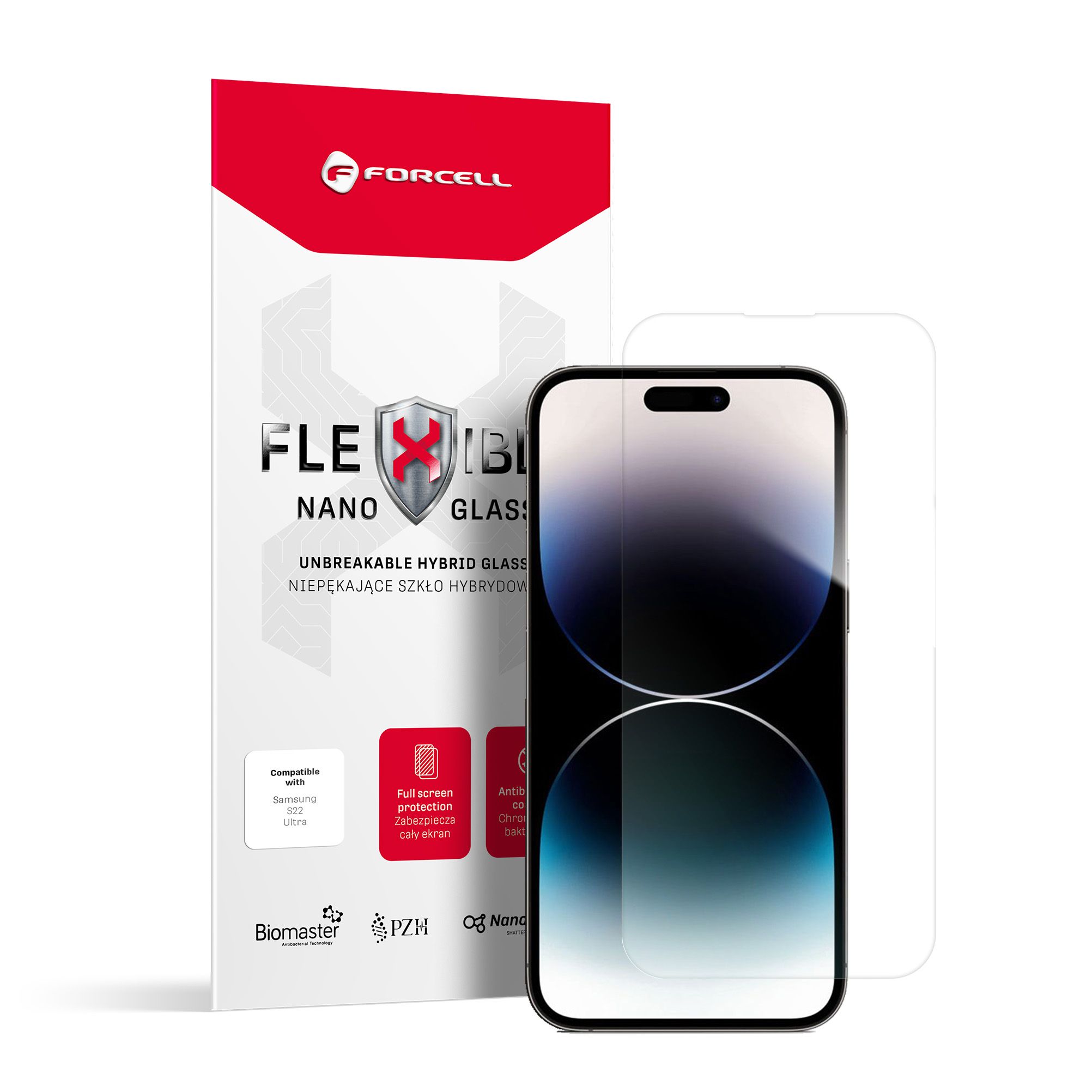 Verre trempé Nano Flexible Forcell pour Iphone 14 Pro Max