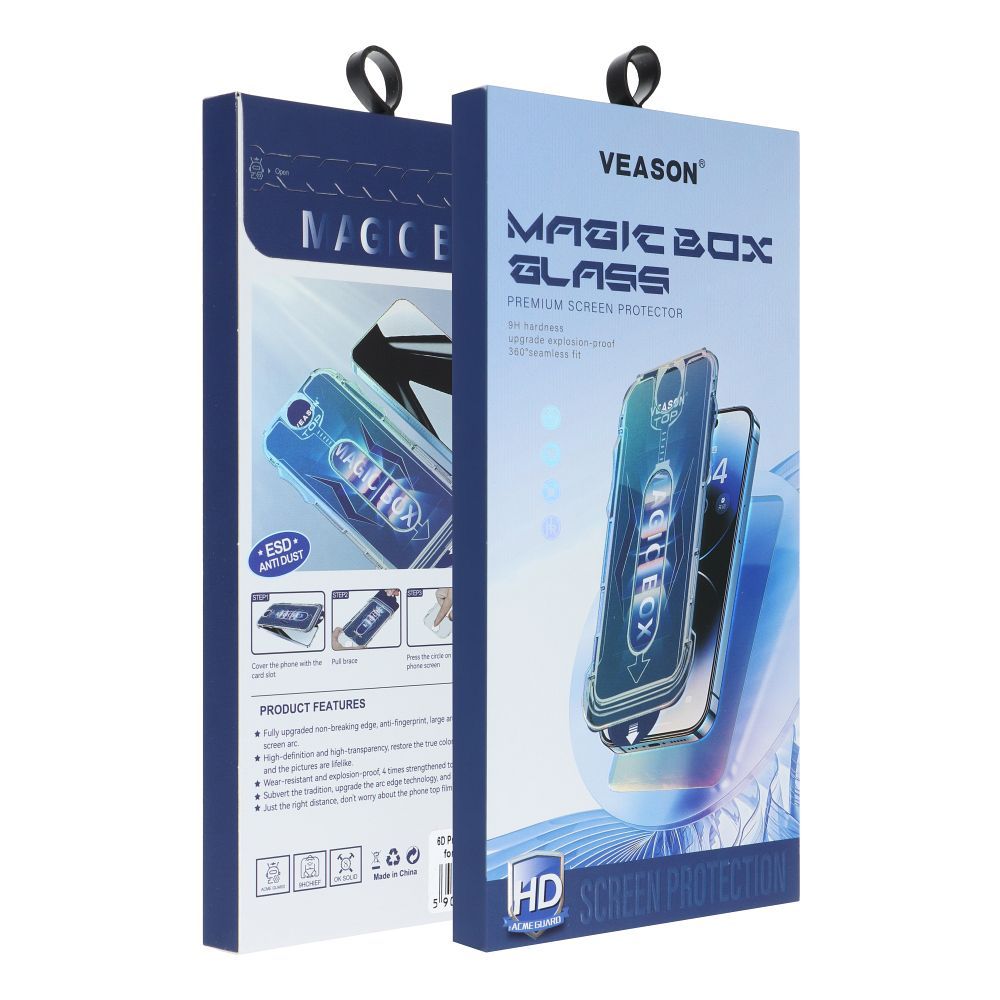 Verre 6D Pro Veason Easy Install pour Iphone 11 Pro Noir