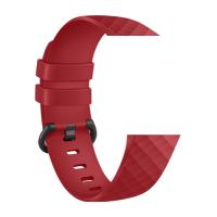 Bracelet de montre Devia Deluxe Sport Fitbit Charge 3/4  taille L, rouge