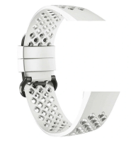 Bracelet de montre Devia Deluxe Sport Fitbit Charge 3/4  taille S, blanc