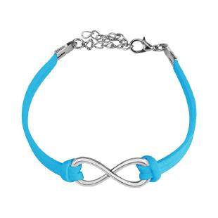 grossiste Bracelet symbole de l'infini fermoir pince de homard bleu