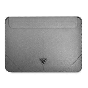 Guess Sleeve 13/14 argent/argent Saffiano Triangle Logo