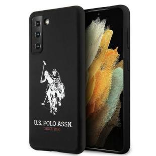 US Polo noir/noir Silicone Logo pour Samsung Galaxy S21 G991