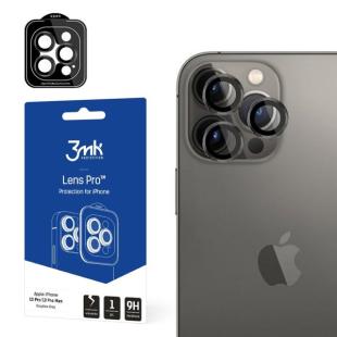 3mk Protection Verre trempé d'appareil photo objectif Lens protection Series pour iPhone 13 Pro Max / iPhone 13 Pro - Gris
