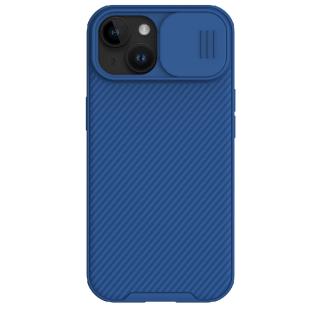 Coque magnétique Nillkin CamShield Pro pour iPhone 15 avec protecteur d'appareil photo - Bleu