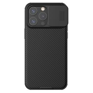 Coque magnétique Nillkin CamShield Pro pour iPhone 15 Pro Max avec protecteur d'appareil photo - Noir