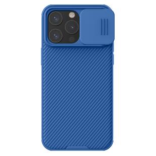 Coque magnétique Nillkin CamShield Pro pour iPhone 15 Pro Max avec protecteur d'appareil photo - Bleu