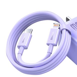 Câble de charge rapide / transfert de données USB-C - Lightning PD 20W 1m Baseus Supérieur Series - violet