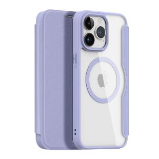 Étui à Rabat Magnétique MagSafe pour iPhone 15 Pro Max Dux Ducis Skin X Pro - Violet