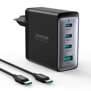 Joyroom Chargeur GaN 100W 3x USB-C USB-A + Câble USB-C / USB-C 100W - noir