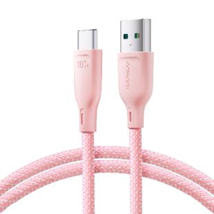 Joyroom Multi-Color Series Câble USB-A / USB-C 100W Transfert Rapide 1m - Rose