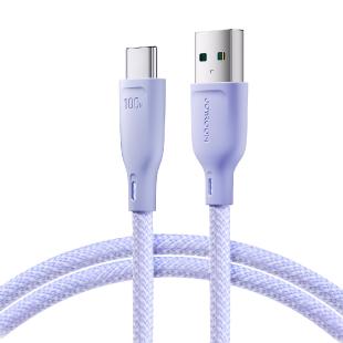 Joyroom Multi-Color Series Câble USB-A / USB-C 100W Transfert Rapide 1m - Violet