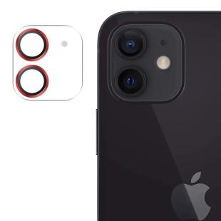 Joyroom Verre trempé Shining Series PROTECTEUR d'objectif complet pour iPhone 12 mini - Rouge