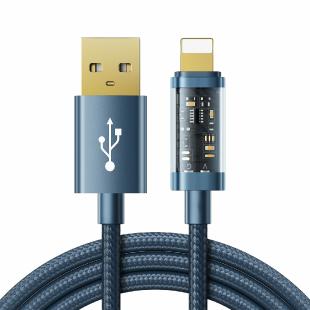Câble USB Joyroom - Lightning pour charge / transmission de données 2.4A 20W 1.2m bleu 