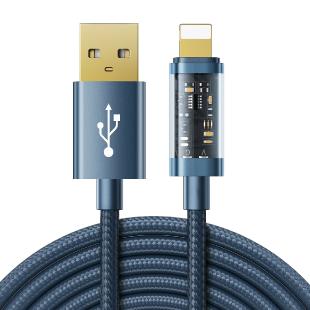 Câble USB Joyroom - Lightning pour charge / transmission de données 2,4A 20W 2m bleu 