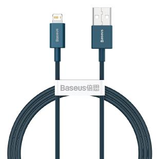 Câble USB Baseus Supérieur - Lightning 2,4A 1 m Bleu 