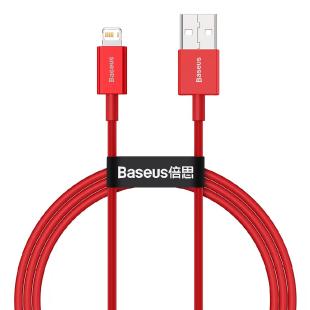 Câble USB Baseus Supérieur - Lightning 2,4 A 1 m rouge 