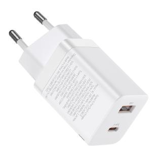 Chargeur rapide Baseus Super Si Pro USB / USB Type C 30W Power Delivery Charge rapide blanc 