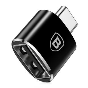 Baseus Convertisseur USB vers USB Type-C Adaptateur Connecteur OTG noir