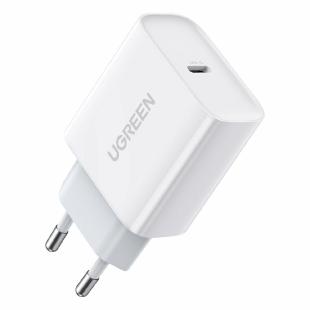 Chargeur USB Ugreen Power Delivery 3.0 Charge rapide 4.0+ 20W 3A blanc 