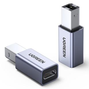Adaptateur Ugreen USB Type C - USB Type B gris 