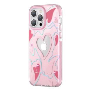 Kingxbar Heart Star Series pour iPhone 14 Pro Max coque coeur Rose
