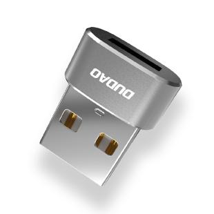 Adaptateur Dudao de USB Type-C à USB noir 
