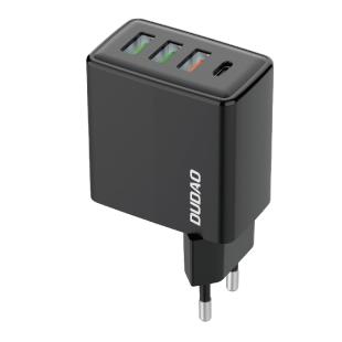 Chargeur rapide Dudao 3x USB / 1x USB Type C 20W, PD, QC 3.0 noir 