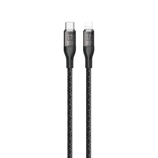 Câble de charge rapide 30W 1m USB-C - Lightning Dudao L22 - gris