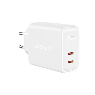 Chargeur Acefast 2x USB Type C 40W, PPS, PD, QC 3.0, AFC, FCP blanc 