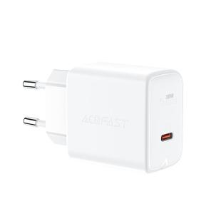 Chargeur Acefast GaN USB Type C 30W, PD, QC 3.0, AFC, FCP blanc 