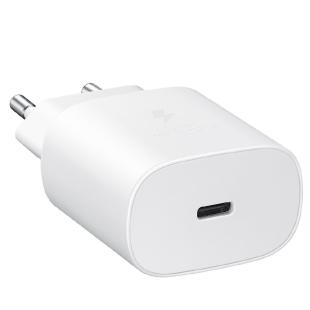 Chargeur mural d'origine Samsung Super Fast Charge 3.0 Power Delivery USB Type C 25W 3A blanc 
