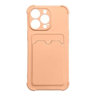 Coque pour iPhone 11 Pro Card Wallet Silicone Armor Air Bag Cover Rose