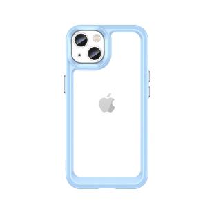 Coque Outer Space pour iPhone 13 couverture rigide avec cadre en gel bleu
