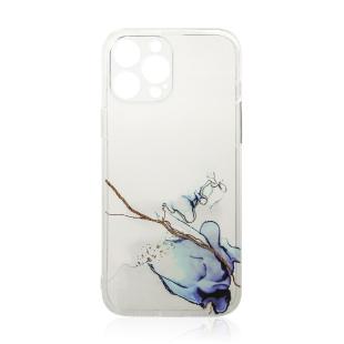 Coque en marbre pour iPhone 12 Pro Gel Cover Marble Blue
