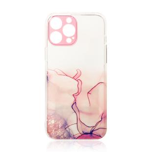 Coque en marbre pour iPhone 13 Pro Max Gel Cover Marble Rose