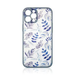 Coque Design pour Samsung Galaxy A12 5G Flower Cover Bleu Foncé