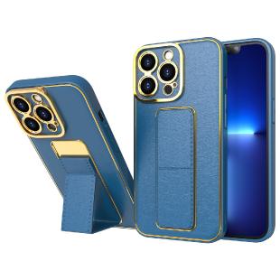 Nouveau Kickstand Coque pour iPhone 12 Pro avec support bleu