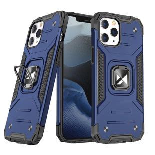 Coque Ring Armor pour iPhone 14 Pro Max coque blindée support magnétique anneau bleu