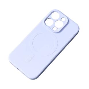 Coque en silicone Magsafe pour iPhone 13 - bleu clair
