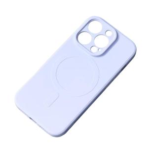 Coque en silicone Magsafe pour iPhone 14 - bleu clair