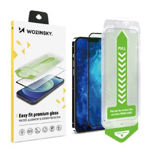 Wozinsky Verre trempé dureté 9H avec cadre de montage Premium pour iPhone 14 Pro Max - Noir