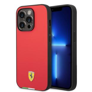 Ferrari Étui iPhone 14 Pro Max - Italian Flag Line - Rouge