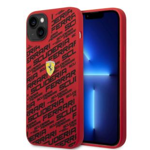 Ferrari Coque arrière rigide pour iPhone 14 Plus - Scuderia All-Over - Rouge