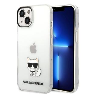 Karl Lagerfeld Coque arrière TPU pour pour iPhone 14 Plus - Choupette - Transparent