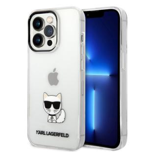 Karl Lagerfeld Coque arrière TPU pour pour iPhone 14 Pro - Choupette - Transparent