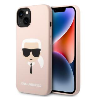 Karl Lagerfeld pour iPhone 14 - Karl's Head - Magsafe Compatible - Rose